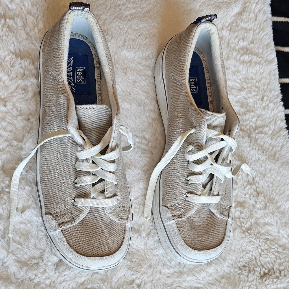 Keds Beige Canvas Sneakers